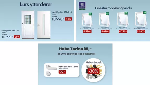 Dør og Vindu-katalog i Oslo | Lurs ytterdører | 2025-11-11T00:00:00.000Z - 2025-11-25T00:00:00.000Z