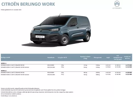 Citroën-katalog i Kristiansand | Citroën Ë-BERLINGO OG BERLINGO VAREBIL | 2025-11-14T00:00:00.000Z - 2025-11-28T00:00:00.000Z