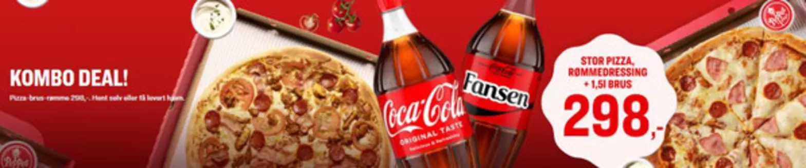 Peppes Pizza-katalog i Bergen | Kombo deal! | 2025-11-14T00:00:00.000Z - 2025-11-28T00:00:00.000Z