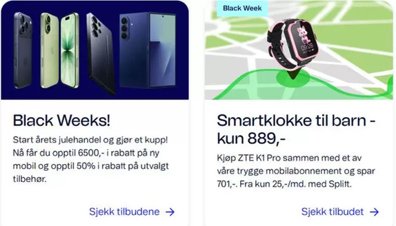 Telenor-katalog i Trondheim | Black Week | 2025-11-17T00:00:00.000Z - 2025-12-01T00:00:00.000Z
