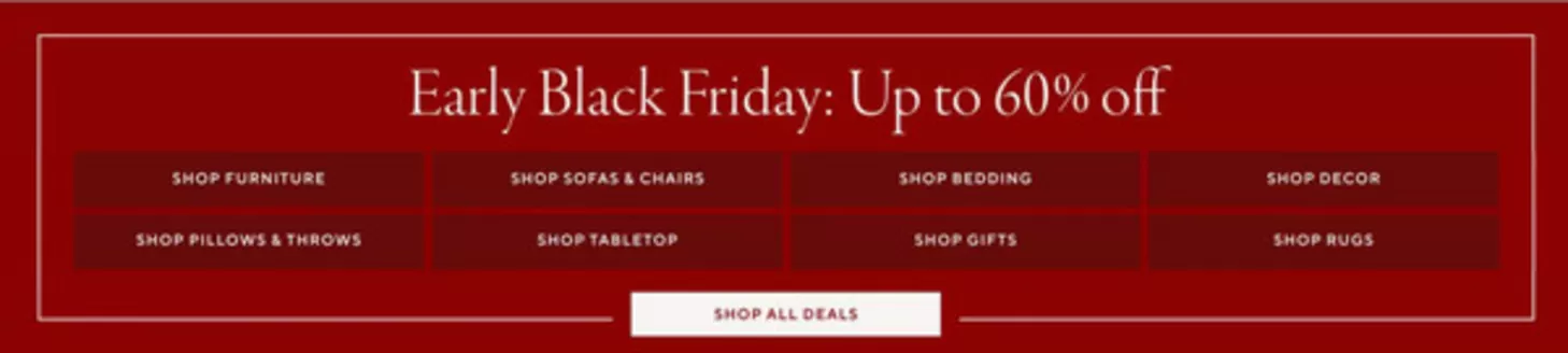 Pottery Barn-katalog i Bergen | Early Black Friday: Up to 60% off | 2025-11-17T00:00:00.000Z - 2025-12-01T00:00:00.000Z