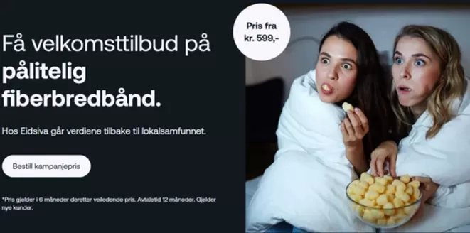 Eidsiva bredbånd-katalog i Oslo | Pris fra kr. 599,- | 2025-11-19T00:00:00.000Z - 2025-12-03T00:00:00.000Z