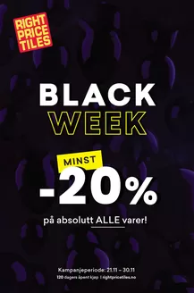 Right Price Tiles-katalog i Oppdal | Black Week | 2025-11-21T00:00:00.000Z - 2025-11-30T00:00:00.000Z