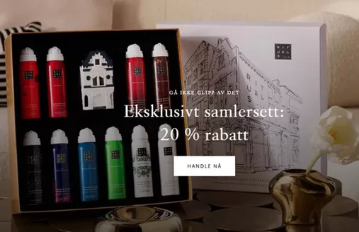 Rituals-katalog i Oslo | 20% Rabatt | 2025-11-25T00:00:00.000Z - 2025-12-09T00:00:00.000Z