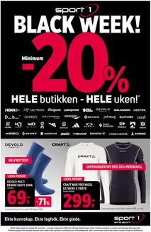 Sport 1-katalog i Lillehammer | Black Week | 2025-11-25T00:00:00.000Z - 2025-12-01T00:00:00.000Z