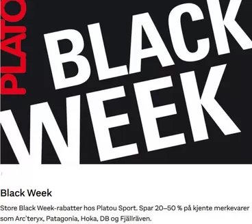 Platou Sport-katalog i Oslo | Black Week | 2025-11-25T00:00:00.000Z - 2025-11-30T00:00:00.000Z