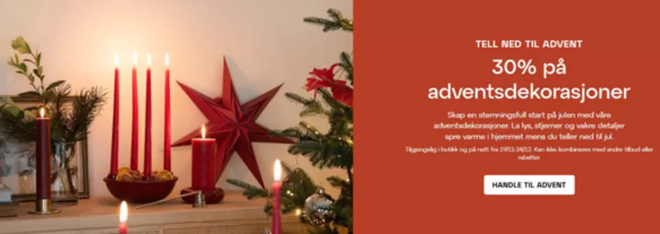 Lagerhaus-katalog i Askim | 30% på adventsdekorasjoner | 2025-11-27T00:00:00.000Z - 2025-12-24T00:00:00.000Z