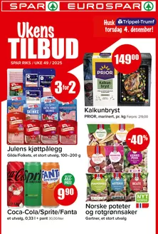 Eurospar-katalog i Tjøme | Eurospar Kundeavis | 2025-12-04T00:00:00.000Z - 2025-12-04T00:00:00.000Z