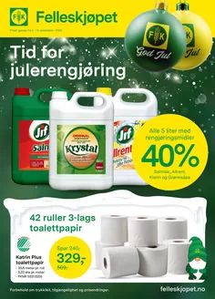 Felleskjøpet-katalog i Skei i Jølster | Tid for julerengjøring | 2025-12-02T00:00:00.000Z - 2025-12-14T00:00:00.000Z
