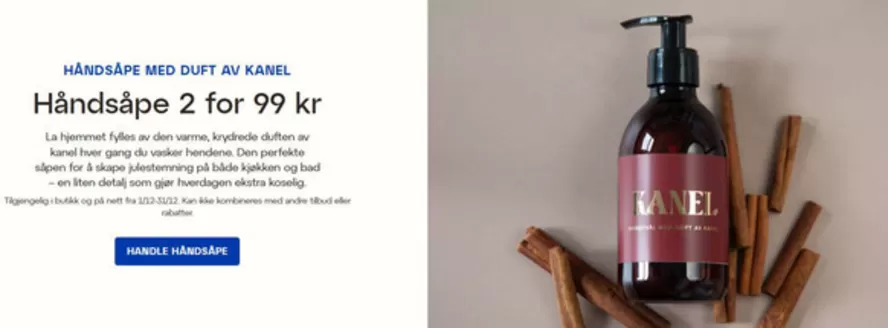 Lagerhaus-katalog i Lyngdal | Håndsåpe 2 for 99 kr | 2025-12-02T00:00:00.000Z - 2025-12-31T00:00:00.000Z