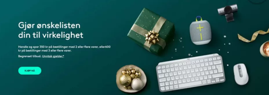 Logitech-katalog i Fredrikstad | Gjør ønskelisten din til virkelighet | 2025-12-09T00:00:00.000Z - 2025-12-28T00:00:00.000Z