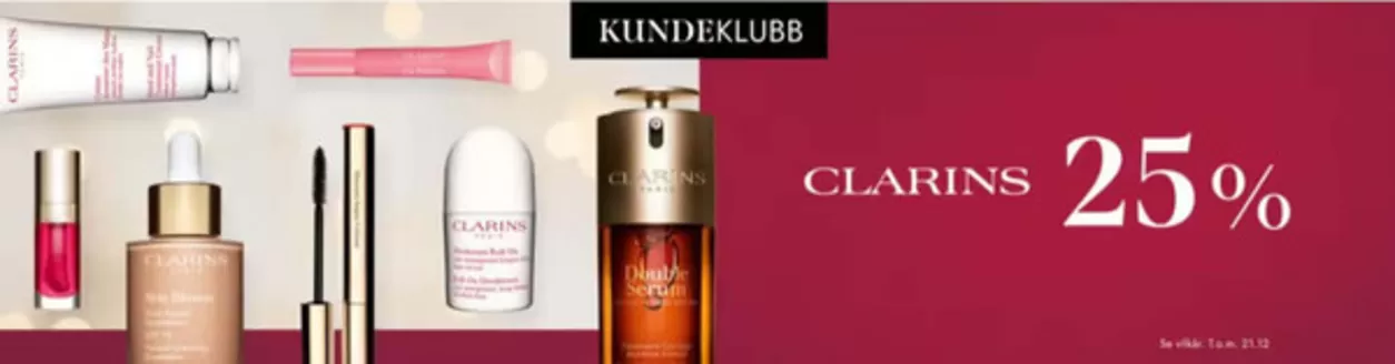Fredrik & Louisa-katalog i Elverum | Clarins 25% | 2025-12-09T00:00:00.000Z - 2025-12-21T00:00:00.000Z