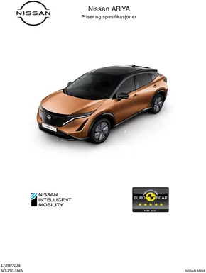 Nissan-katalog i Trondheim | Nissan ARIYA | 2024-09-14T00:00:00.000Z - 2025-09-14T00:00:00.000Z