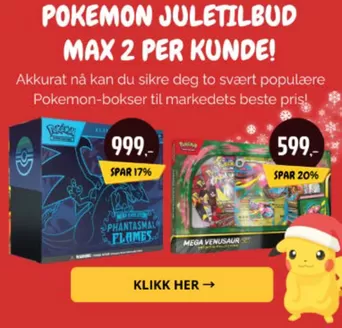 Gamezone-katalog i Leknes | Pokemon juletilbud max 2 per kunde! | 2025-12-11T00:00:00.000Z - 2025-12-25T00:00:00.000Z