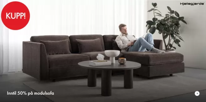 Fagmøbler-katalog i Stavanger | Inntil 50% på modulsofa | 2025-12-11T00:00:00.000Z - 2025-12-25T00:00:00.000Z