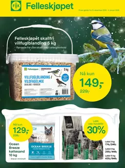 Felleskjøpet-katalog i Børsa | Felleskjøpet skallfri villfuglblanding 5 kg | 2025-12-15T00:00:00.000Z - 2026-01-04T00:00:00.000Z