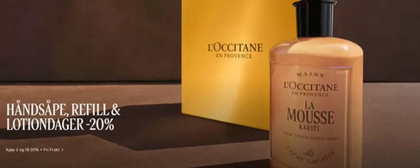L'Occitane-katalog i Trondheim | Håndsåpe, refill & lotiondager -20% | 2025-12-15T00:00:00.000Z - 2026-01-10T00:00:00.000Z