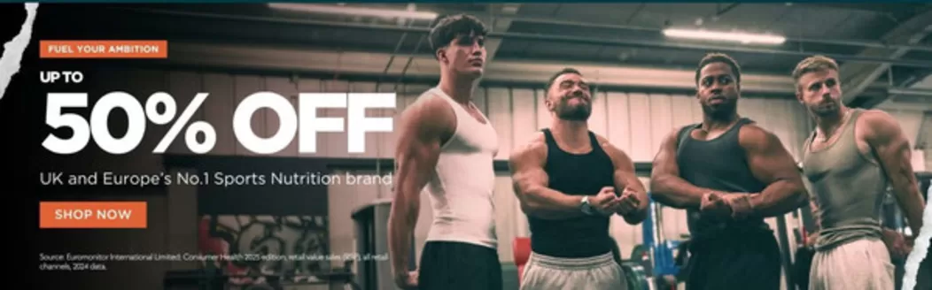 Myprotein International-katalog i Horten | 50% Off | 2025-12-15T00:00:00.000Z - 2025-12-29T00:00:00.000Z