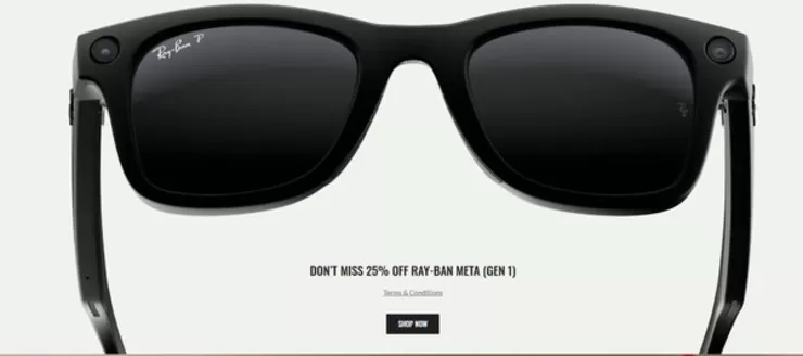 Ray-Ban-katalog i Åndalsnes | Don't miss 25% off ray-ban meta (gen 1) | 2025-12-16T00:00:00.000Z - 2026-01-11T00:00:00.000Z