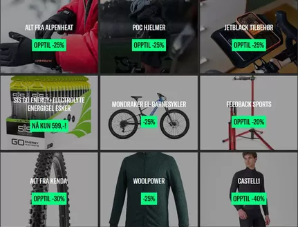 Bikeshop-katalog i Laksevåg | Opptil -25% | 2025-12-17T00:00:00.000Z - 2025-12-31T00:00:00.000Z