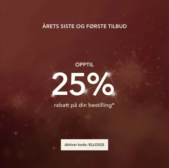 Ellos-katalog i Oslo | 25% | 2025-12-18T00:00:00.000Z - 2026-01-06T00:00:00.000Z