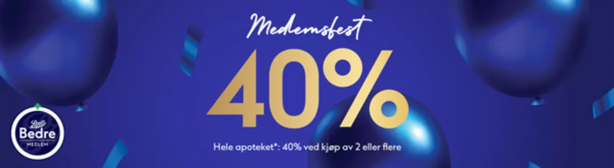 Boots Apotek-katalog i Melhus | 40% ved kjøp av 2 eller flere | 2026-01-07T00:00:00.000Z - 2026-01-11T00:00:00.000Z