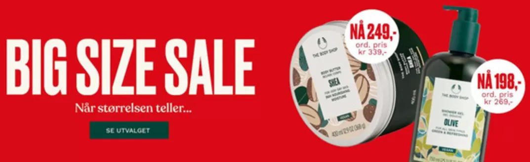 The Body Shop-katalog i Melhus | Big size sale | 2026-01-07T00:00:00.000Z - 2026-01-18T00:00:00.000Z