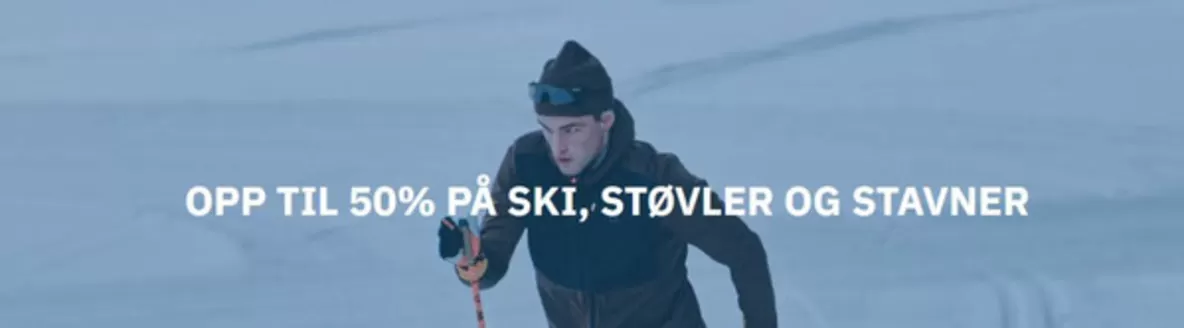 Skistart-katalog i Revetal - Bergåsen | OPP TIL 50% PÅ SKI, STØVLER OG STAVNER | 2026-01-08T00:00:00.000Z - 2026-01-18T00:00:00.000Z