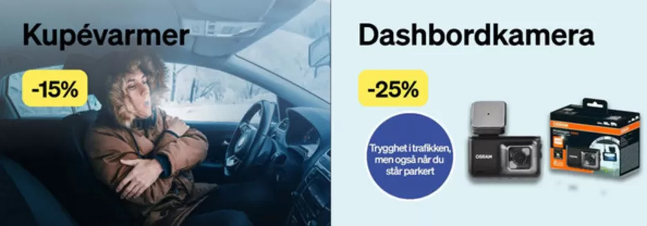 Bildeler-katalog i Råholt | -15% Kupévarmer & -25% Dashboardkamera | 2026-01-15T00:00:00.000Z - 2026-01-29T00:00:00.000Z