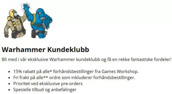 Gamezone-katalog i Skien | 15% rabatt på alle forhåndsbestillinger fra Games Workshop | 2026-01-20T00:00:00.000Z - 2026-01-31T00:00:00.000Z