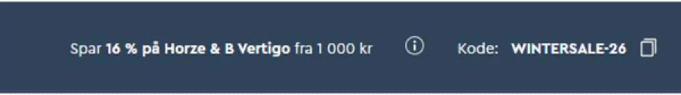 Horze-katalog i Stavanger | Spar 16% Kode WINTERSALE-26 | 2026-01-20T00:00:00.000Z - 2026-01-31T00:00:00.000Z