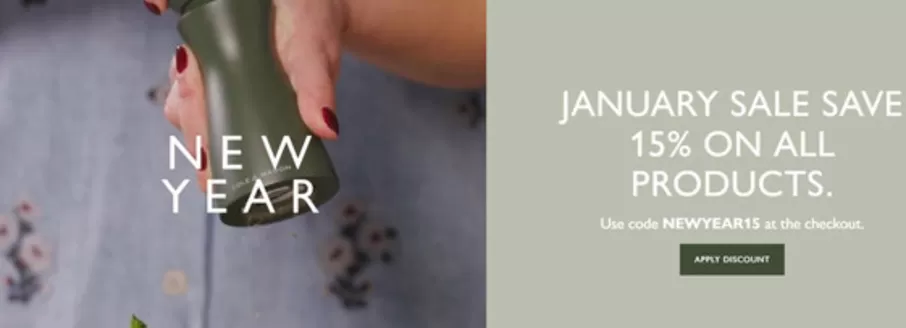 Cole & Mason-katalog i Mandal | Save 15% on all products, code NEWYEAR15 | 2026-01-22T00:00:00.000Z - 2026-01-31T00:00:00.000Z