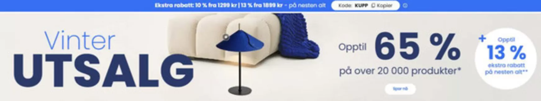 lampegiganten-katalog i Mandal | Opptil 65% + 13% Ekstra rabatt | 2026-01-22T00:00:00.000Z - 2026-01-31T00:00:00.000Z