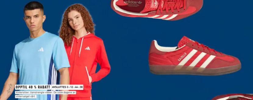 Adidas-katalog i Namsos | Opptil 40% Rabatt | 2026-01-23T00:00:00.000Z - 2026-01-26T00:00:00.000Z