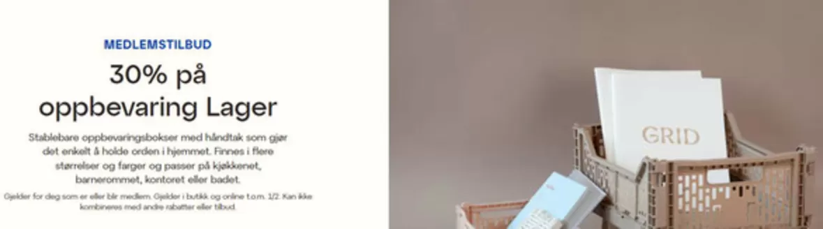 Lagerhaus-katalog i Oslo | 30% Medlemstilbud | 2026-01-27T00:00:00.000Z - 2026-02-01T00:00:00.000Z