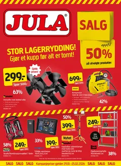 Jula-katalog i Torvastad | Jula Kundeavis | 2026-01-29T00:00:00.000Z - 2026-02-25T00:00:00.000Z