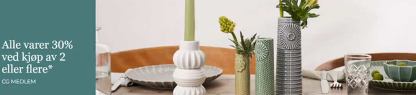 Christiania Glasmagasin-katalog i Lena | Alle varer 30% ved kjøp av 2 eller flere | 2026-01-29T00:00:00.000Z - 2026-02-08T00:00:00.000Z