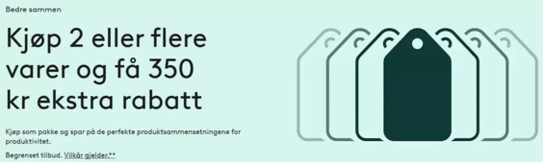 Logitech-katalog i Billingstad | Kjøp 2 eller flere varer og få 350 kr ekstra rabatt | 2026-02-04T00:00:00.000Z - 2026-02-15T00:00:00.000Z