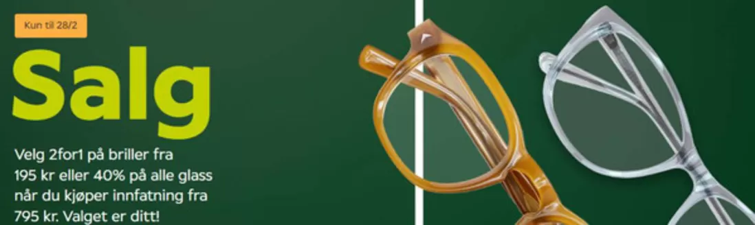 Specsavers-katalog i Harstad | Velg 2for1 på briller fra | 2026-02-04T00:00:00.000Z - 2026-02-28T00:00:00.000Z