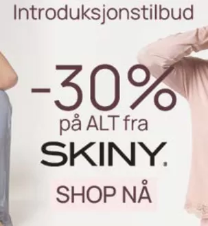 Underverker-katalog i Alta | Introduksjonstilbud -30% på ALT fra SKINY. SHOP NÅ | 2026-02-09T00:00:00.000Z - 2026-02-22T00:00:00.000Z