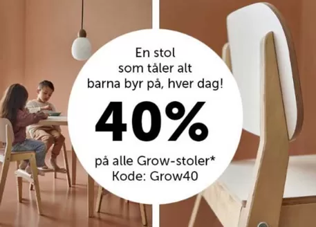Lekolar-katalog i Sarpsborg | På alle Grow-stoler, Kode 'Grow40' | 2026-02-10T00:00:00.000Z - 2026-02-17T00:00:00.000Z
