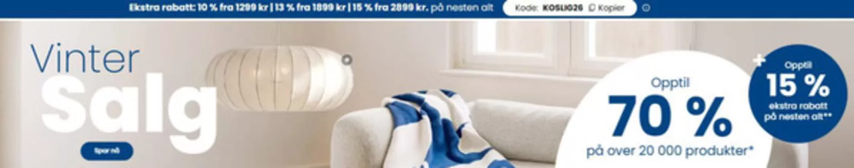 lampegiganten-katalog i Vinje | Opptil 70% + Opptil 15% Ekstra, Kode 'KOSLIG26' | 2026-02-12T00:00:00.000Z - 2026-02-22T00:00:00.000Z