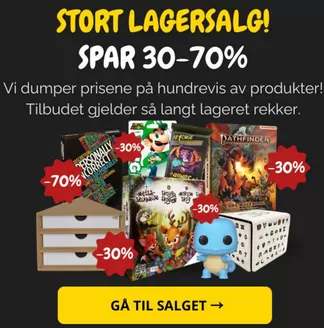 Gamezone-katalog i Tønsberg | Stort lagersalg! Spar 30-70% | 2026-02-18T00:00:00.000Z - 2026-02-22T00:00:00.000Z