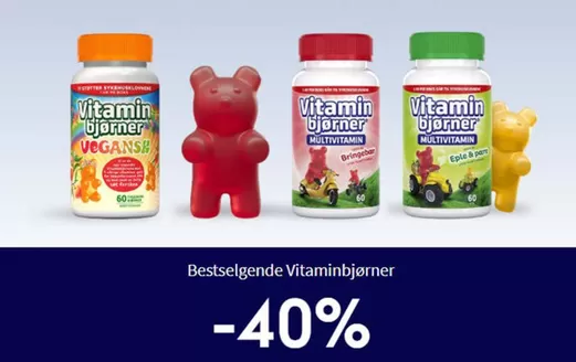 Boots Apotek-katalog i Evenskjer | Bestselgende Vitaminbjørner -40% | 2026-02-18T00:00:00.000Z - 2026-02-25T00:00:00.000Z