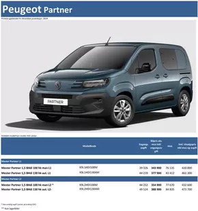Peugeot-katalog | Last ned prisliste for Peugeot Partner | 2024-12-05T00:00:00.000Z - 2025-12-05T00:00:00.000Z