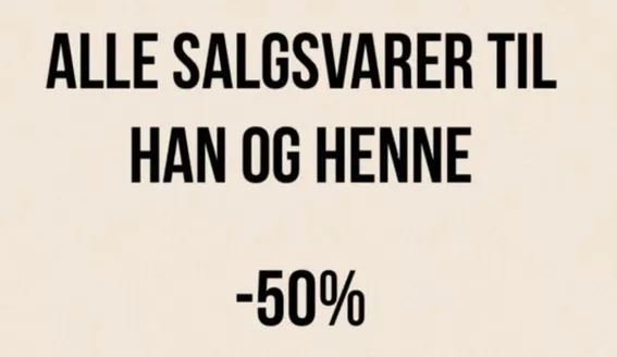 Chris-katalog i Sarpsborg | ALLE SALGSVARER TIL HAN OG HENNE -50% | 2026-02-25T00:00:00.000Z - 2026-03-08T00:00:00.000Z