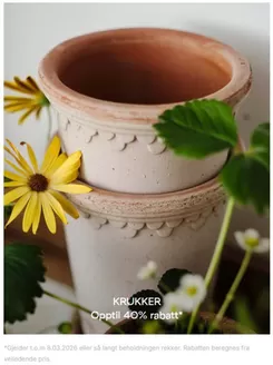 Nordic Nest-katalog i Tønsberg | KRUKKER Opptil 40% rabatt | 2026-03-03T00:00:00.000Z - 2026-03-08T00:00:00.000Z