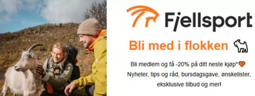 Fjellsport-katalog i Ski | Bli medlem og få -20% på ditt neste kjøp | 2026-03-05T00:00:00.000Z - 2026-03-15T00:00:00.000Z