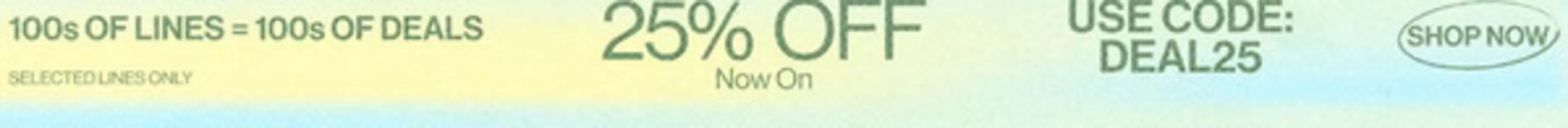 Urban Outfitters-katalog i Tiller | 25% Off 100s of lines. Use code 'DEAL25' | 2026-03-05T00:00:00.000Z - 2026-03-19T00:00:00.000Z