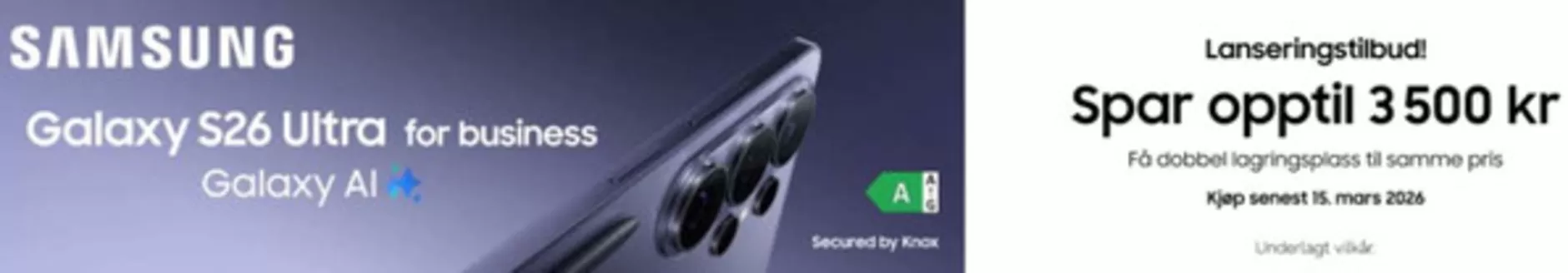 Dustin Home-katalog | Lanseringstilbud! Spar opptil 3500 kr, Få dobbel lagringsplass til samme pris | 2026-03-06T00:00:00.000Z - 2026-03-15T00:00:00.000Z